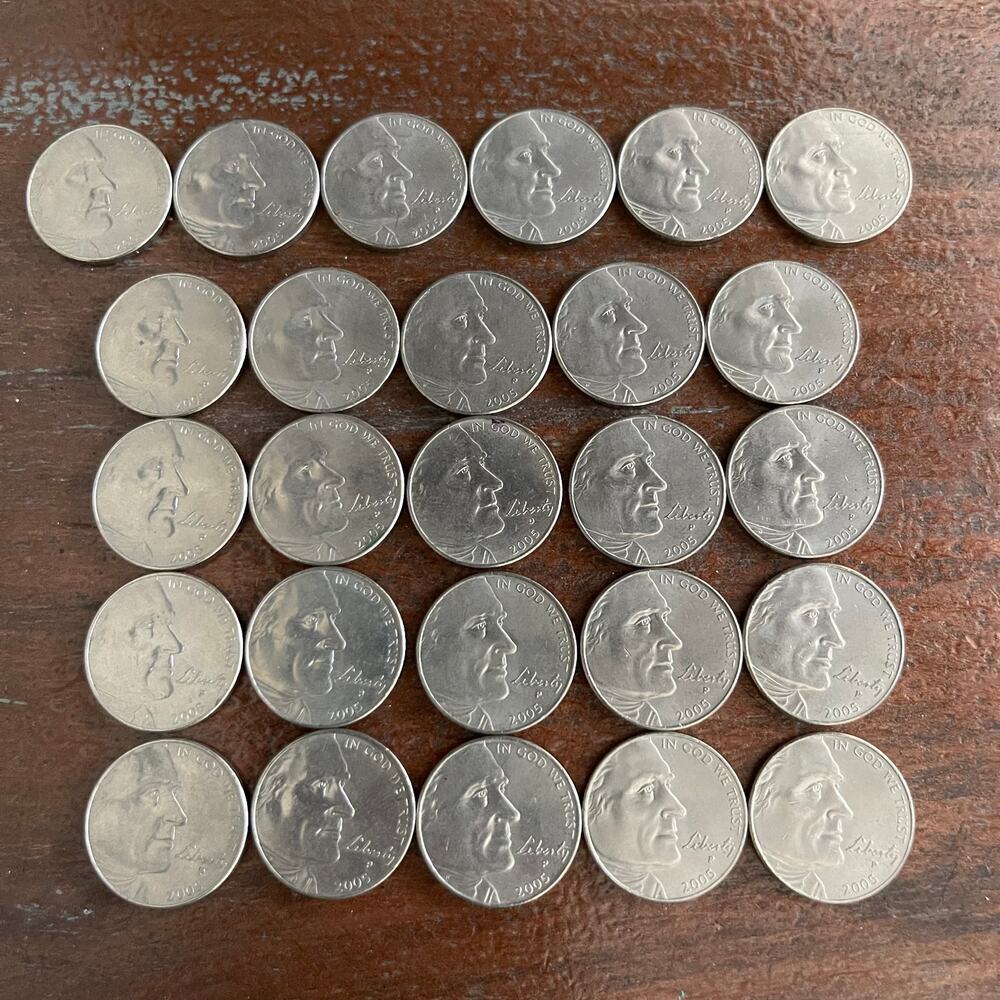 2005 "P" Jefferson "Buffalo" Nickel LOT OF 26 COINS - Picture 3 of 3